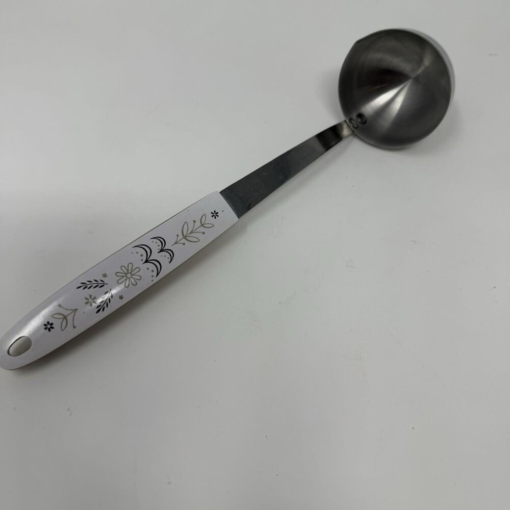 VTG Flint Arrowhead Stainless Steel Ladle Spoon Wheat handle 2.25" Wide Scoop N